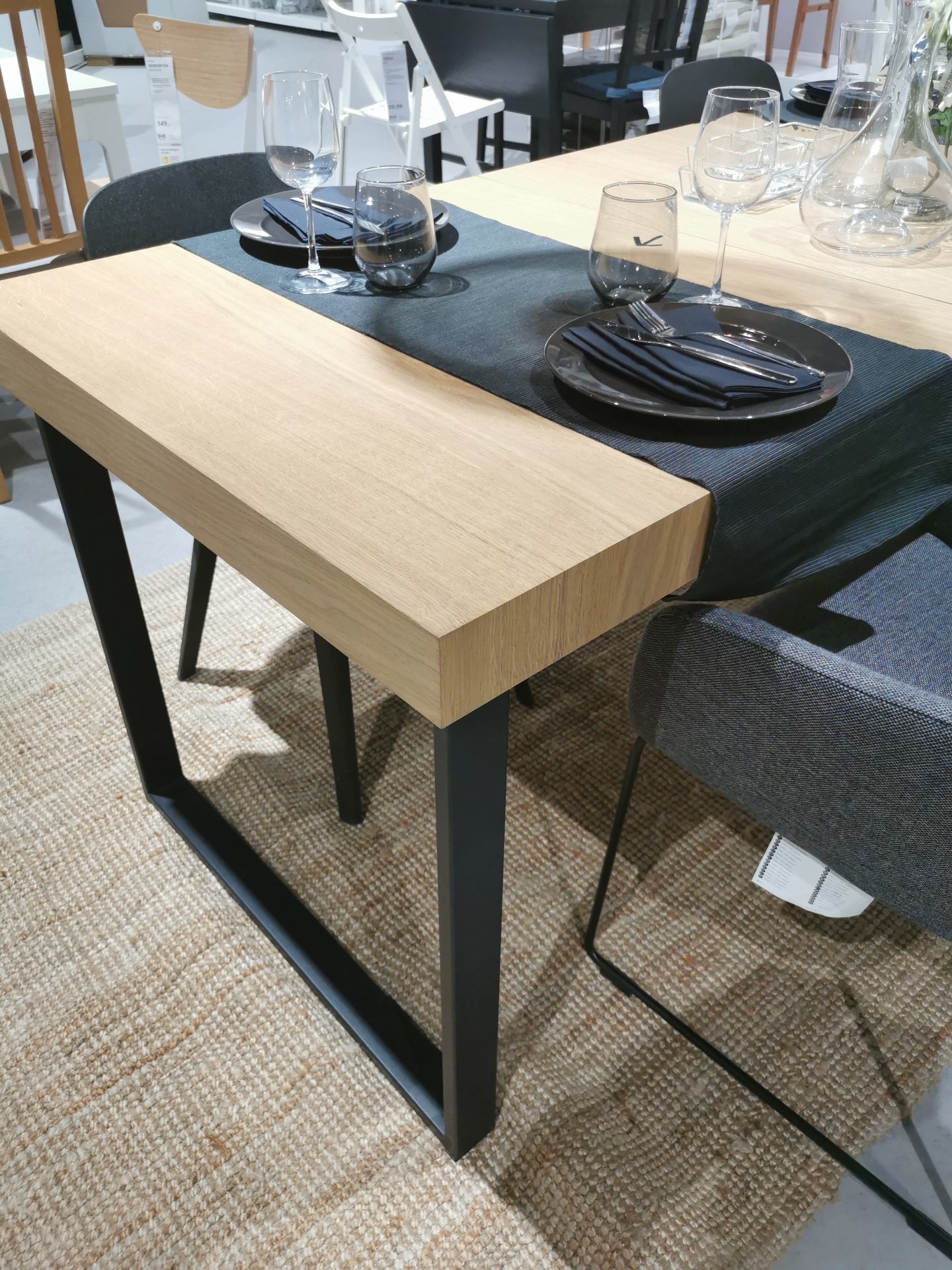 Tossberg Chair and Tarsele dining table from IKEA